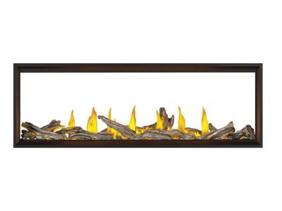 Napoleon Tall Linear Vector 74 See Through Direct Vent Gas Fireplace  - TLV74N2