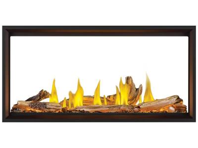 Napoleon Tall Linear Vector 50 See Through with Luminous Logs Fireplace - TLV50LN2