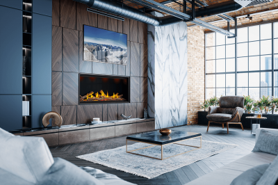 Napoleon Tall Linear Vector 62 Direct Vent Gas Fireplace - TLV62N