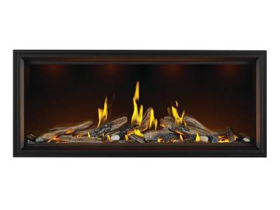 Napoleon Tall Linear Vector 62 Fireplace with Luminous Logs - TLV62LN