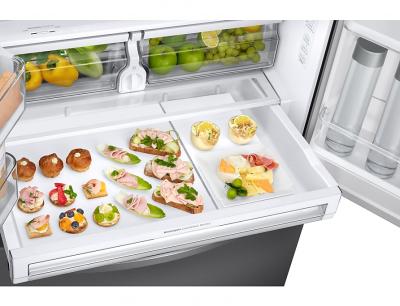 36" Samsung 28 Cu. Ft. French Door Refrigerator With Twin Cooling Plus In Stainless Steel - RF28R6201SR