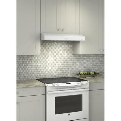 24" Broan 300 CFM Under Cabinet Range Hood In White - BNDD124WW