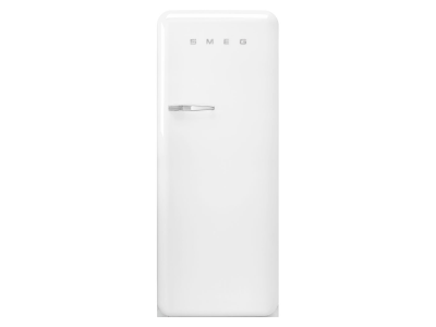 24" SMEG 9.92 Cu. Ft. 50's Style Retro Design Top Freezer Refrigerator in White - FAB28URWH3
