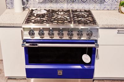 36" Hestan KRD Series Natural Gas Dual Fuel Range with 5-Burner - KRD364GD-NG-BG