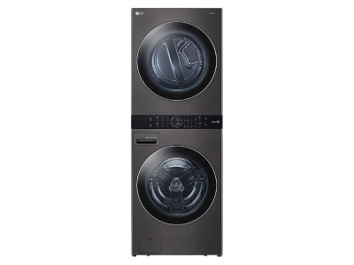 27" LG Single Unit Front Load WashTower with Center Control 4.5 Cu. Ft. Washer and 7.4 Cu. Ft. Gas Dryer - WKGX201HBA