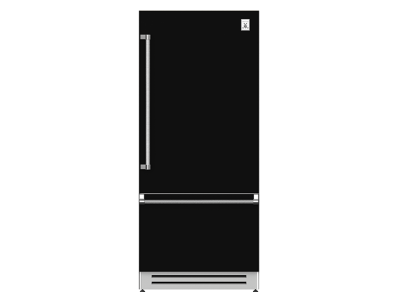 36" Hestan KRB Series Right-Hinge Bottom Mount Refrigerator with Bottom Compressor - KRBR36-BK