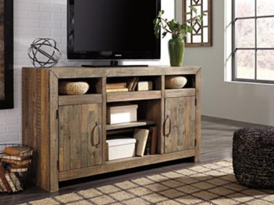 Signature Design by Ashley Sommerford LG TV Stand w/Fireplace Option in Brown - W775-48 