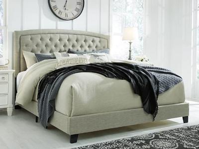 Signature Design by Ashley Jerary Queen Upholstered Bed in Gray - B090-781
