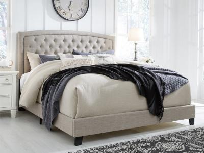 Signature Design by Ashley Jerary King Upholstered Bed in Gray - B090-782