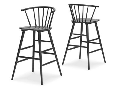 Signature Design by Ashley Otaska Tall Barstool (2/CN) D406-230 Black