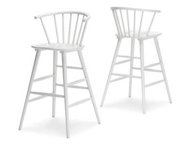Signature Design by Ashley Grannen Tall Barstool (2/CN) D407-130 White