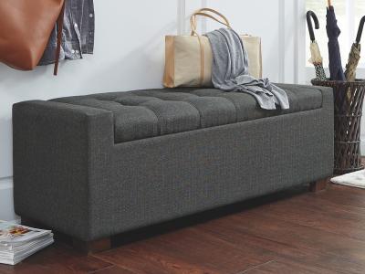 Signature Design by Ashley Cortwell Storage Bench A3000224 Gray