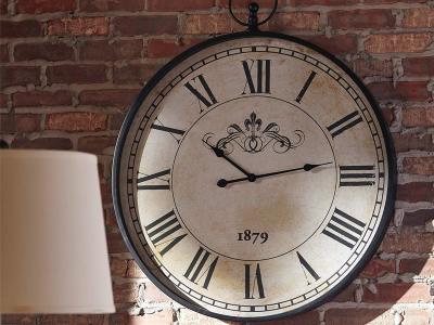 Signature Design by Ashley Augustina Wall Clock A8010110 Antique Black