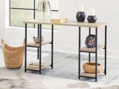 Signature Design by Ashley Waylowe Home Office Desk in Natural/Black - H211-27 