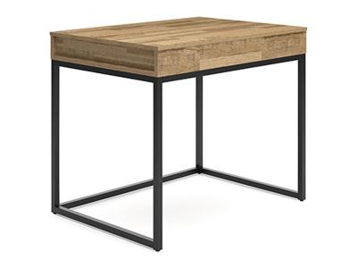 Signature Design by Ashley Gerdanet Home Office Lift Top Desk in Light Brown/Black - H320-13