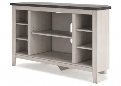 Signature Design by Ashley Dorrinson Corner TV Stand with Fireplace OPT - W287-67