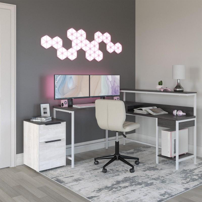 Signature by Ashley L-Desk with Storage/Dorrinson H287-24