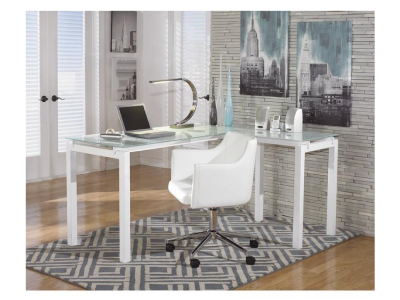 Signature by Ashley L-Desk/Baraga/White H410-24