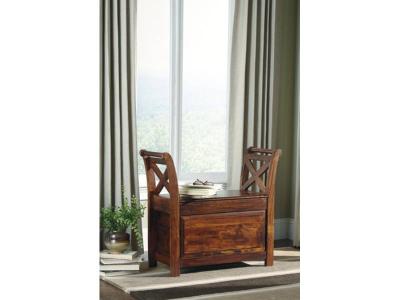 Signature Design by Ashley Abbonto Bench T800-112 Warm Brown