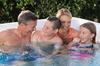 Endless Pools R-Series R200 RecSport Recreation Systems Swim Spa with Gray Cabinet and Entertainment System - 941912059202-23
