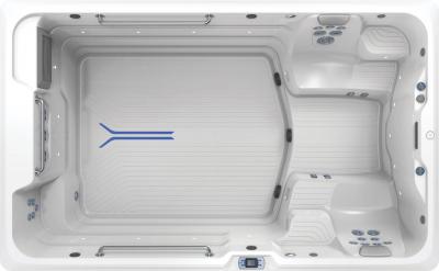 Endless Pools R-Series R200 RecSport Recreation Systems Swim Spa with Gray Cabinet and Entertainment System - 941912059202-23