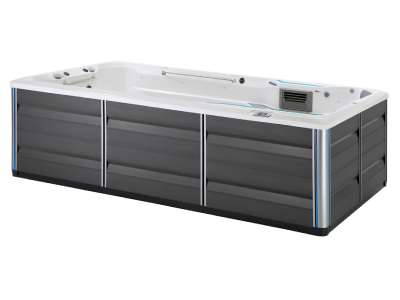 Endless Pools X-Series X500 SwimCross Exercise Systems Swim Spa with Gray Cabinet and Entertainment System - 901903059202-23