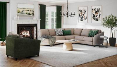 Palliser Alula 3-Seat Sectional with Chaise - Alula Sectionals