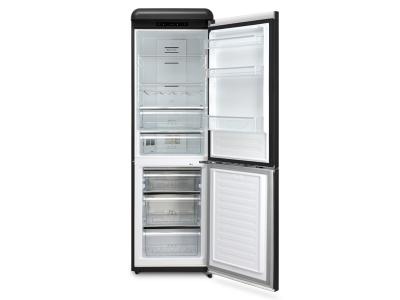 24" Epic 11 Cu. Ft. Capacity Retro Refrigerator in Matte Black - ERFF111BL