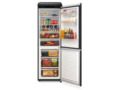 24" Epic 11 Cu. Ft. Capacity Retro Refrigerator in Matte Black - ERFF111BL