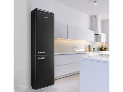 24" Epic 11 Cu. Ft. Capacity Retro Refrigerator in Matte Black - ERFF111BL