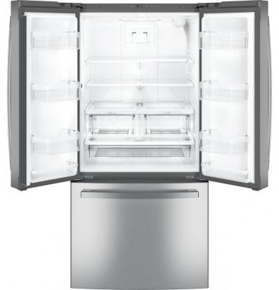 33" GE  French-Door Refrigerator in Stainless Steel - GNE25JYKFS
