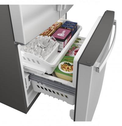 33" GE  French-Door Refrigerator in Stainless Steel - GNE25JYKFS
