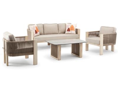Fig & Cherry Modern Teak Top Coffee Table - Cannon Coffee Table