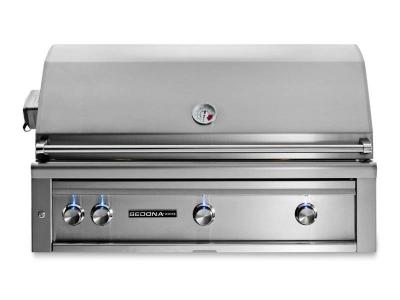 42" Sedona Liquid Propane Built-in Grill With 3 Stainless Steel Burners and Rotisserie - L701R-LP