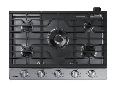 30" Samsung 59000 BTU Gas Cooktop with 22K BTU Dual Burner - NA30K7750TS/AA